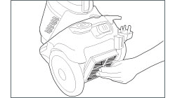 Remove post-motor filter