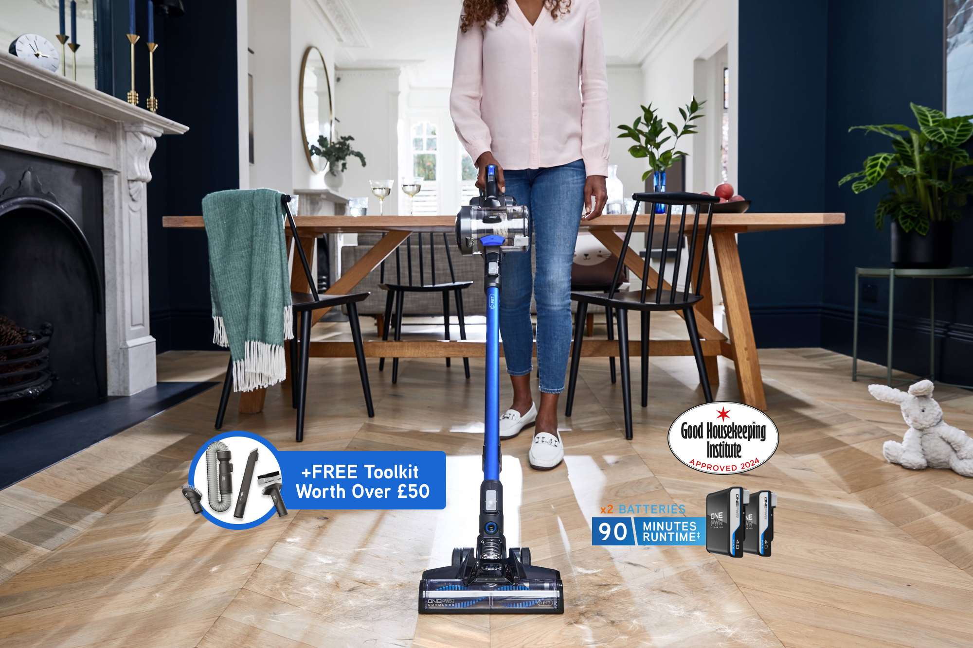 VAX ONEPWR Blade 4 Dual Pet & Car Cordless Vacuum Cleaner