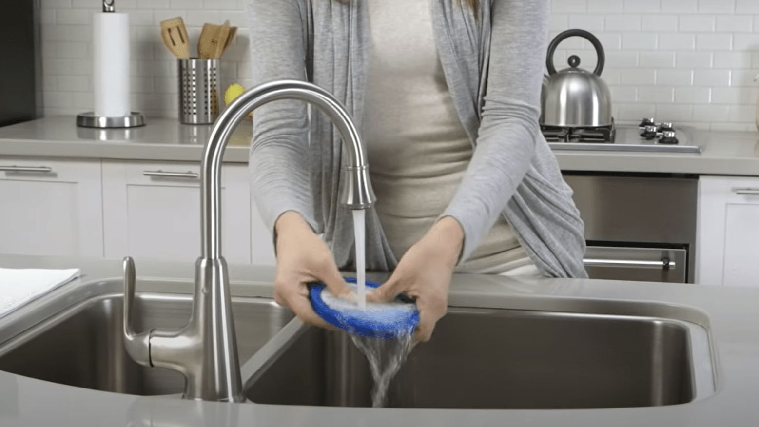 Rinse under the tap