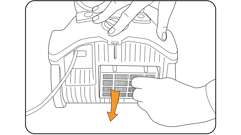 Remove post motor filter