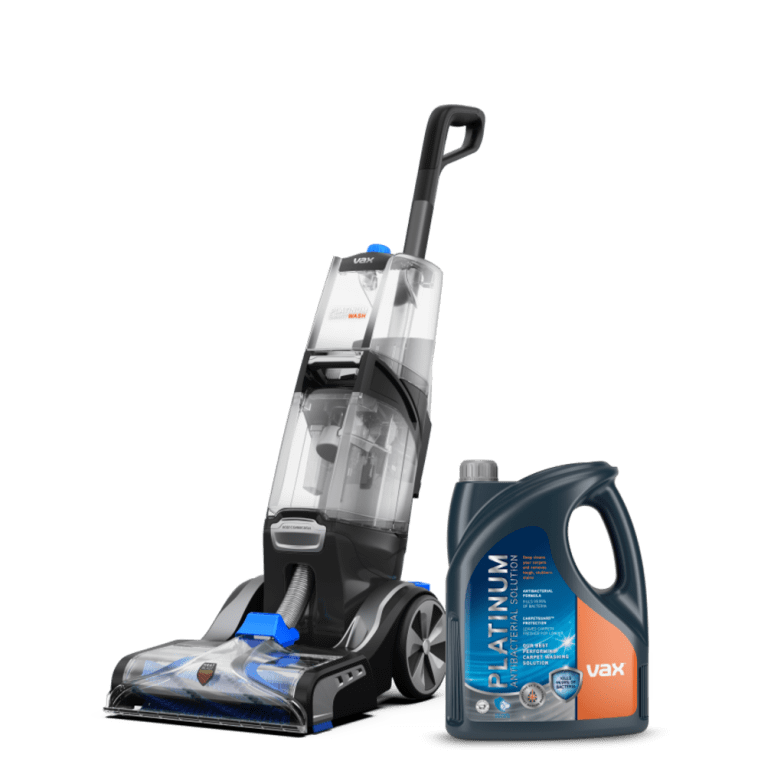 VAX Platinum SmartWash Carpet Cleaner and VAX Platinum Antibacterial Solution 4L Bundle