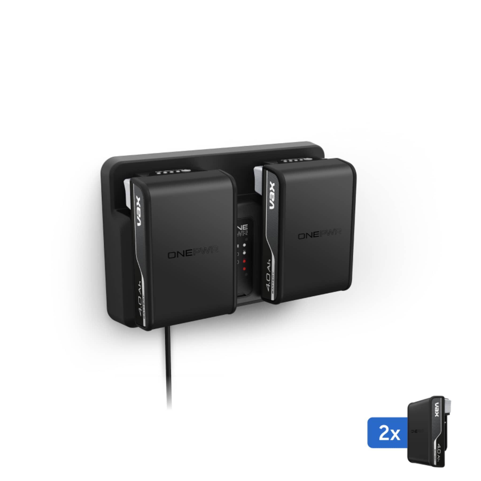 VAX ONEPWR Dual Battery and Dual Bay Charger Kit