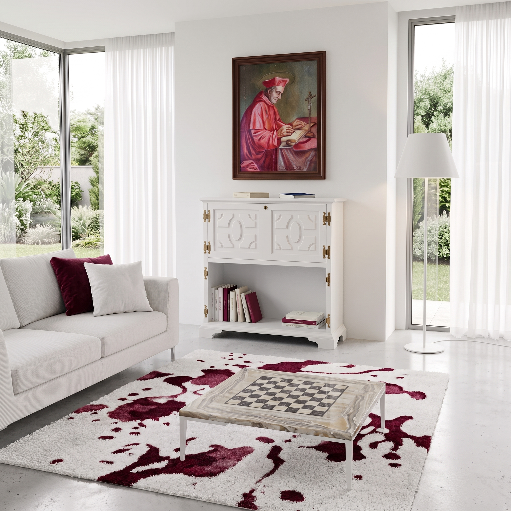 Poltrona classica con lampada