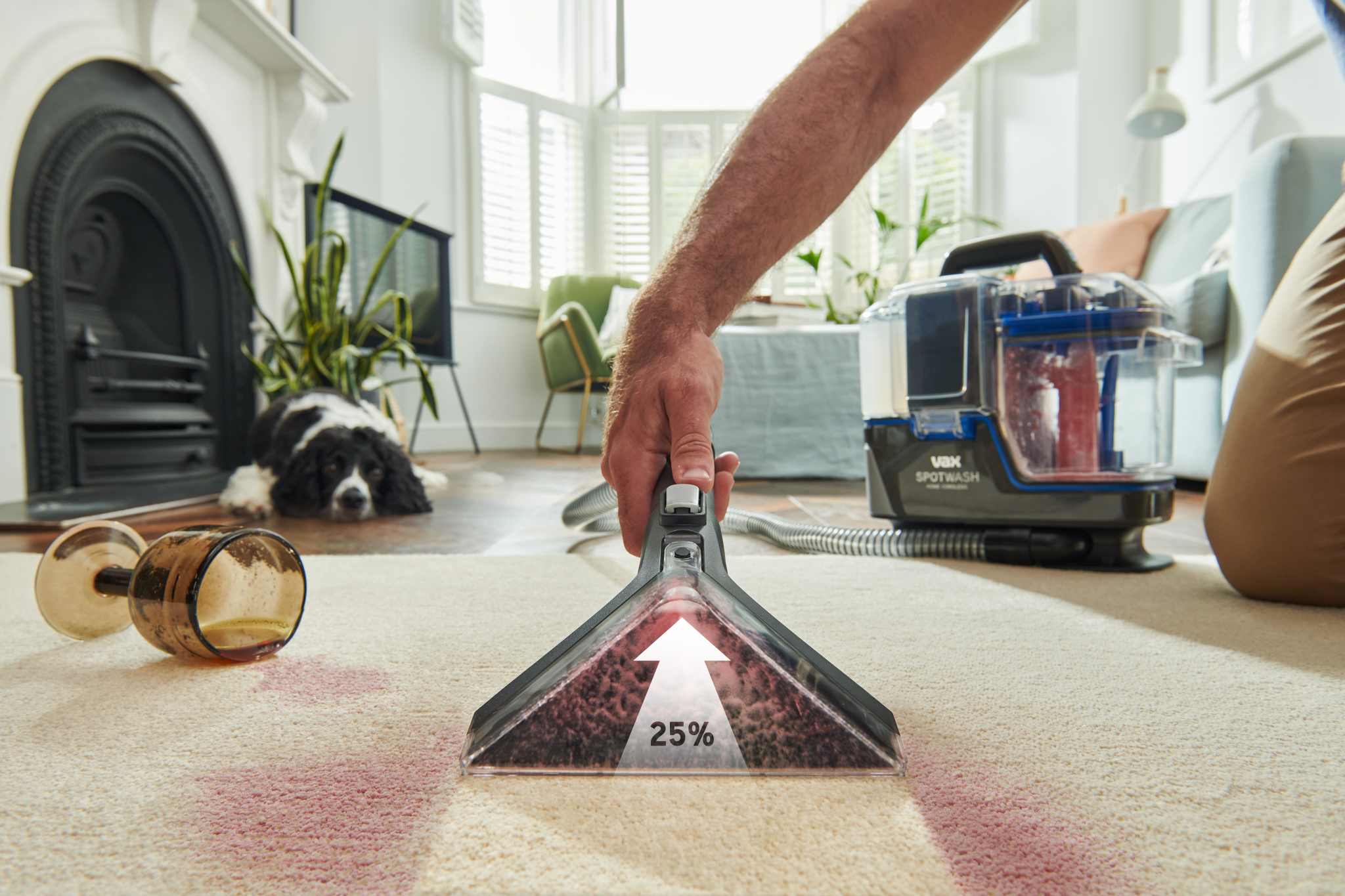 AA - HomePro Web Updates/AAA - New PDP Gallery Content/SpotWash/SpotWash Home Cordless/VAX_SpotWash_Home_Cordless_-_Boost_Mode_Hero_Image_25_Arrow