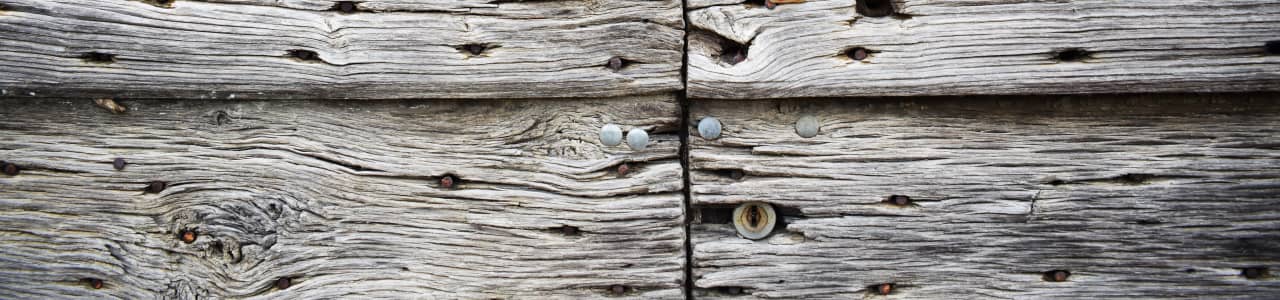A handle on an old barn door
