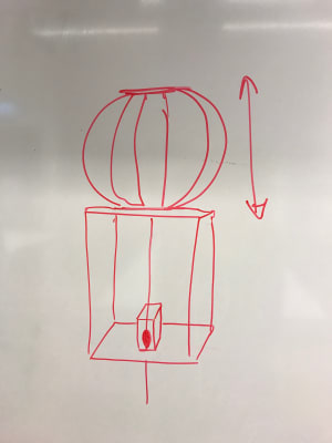 Sketch of our shape changing balloon thingy