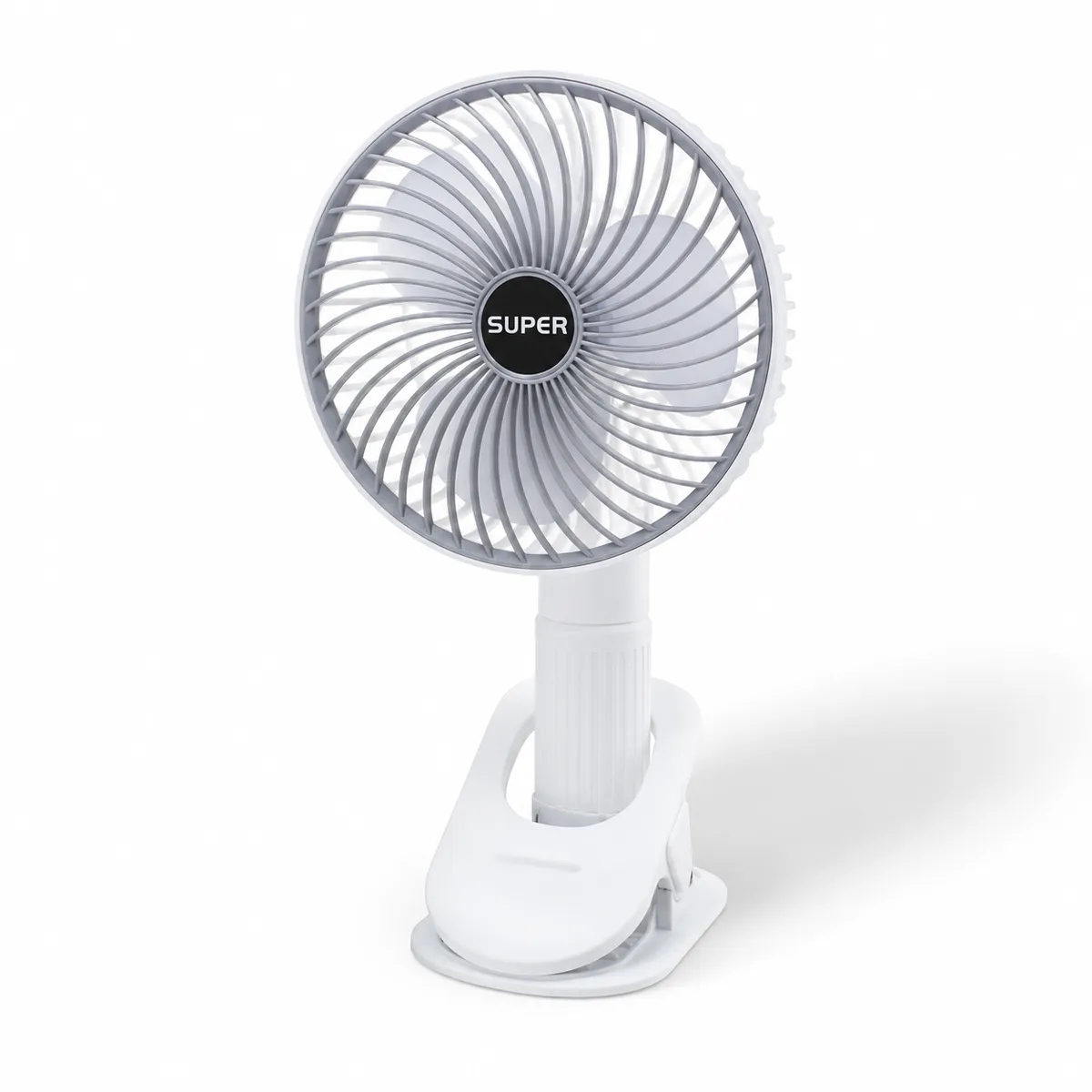 Portable Rechargeable Folding Fan - Telescopic USB Desk and Floor Fan with Long Battery Life