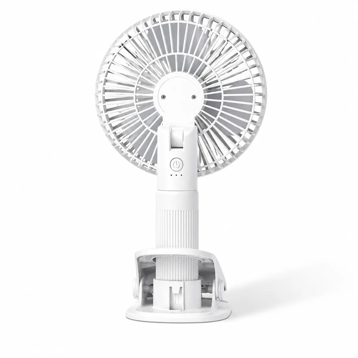 Portable Rechargeable Folding Fan - Telescopic USB Desk and Floor Fan with Long Battery Life