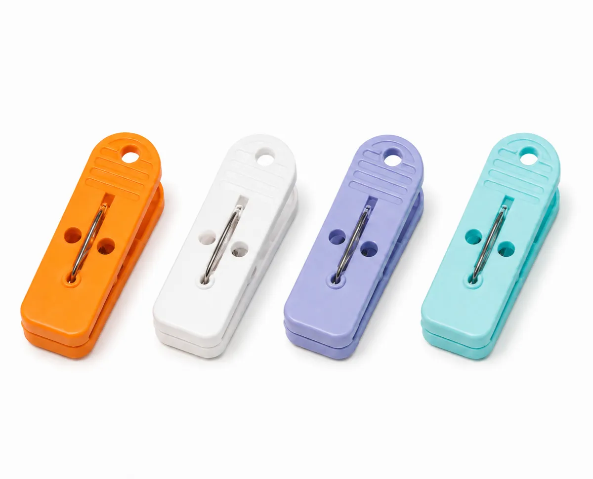 16-Piece Heavy Duty Plastic Clothespins Set - Durable Colorful Laundry Pegs