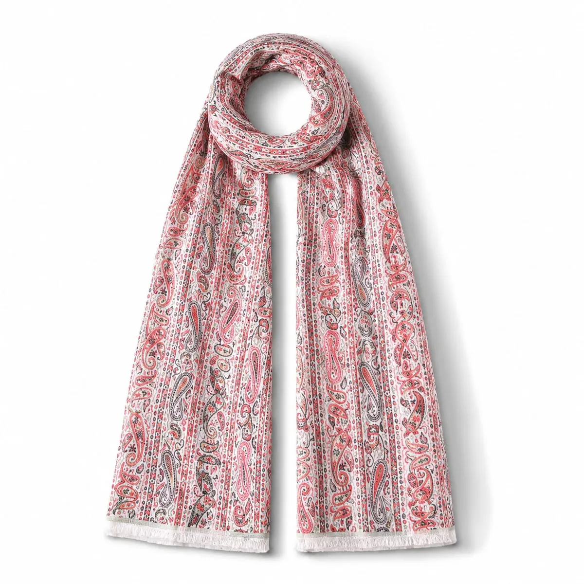 Women's Luxury Scarf with Classic Paisley Patterns