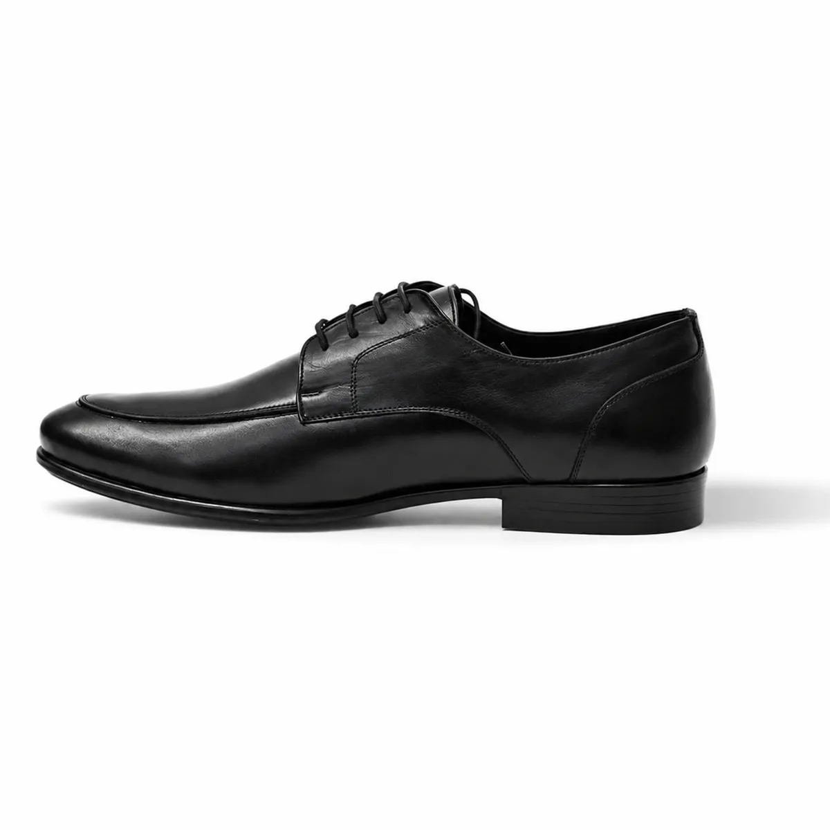 Men’s Black Genuine Leather Classic Shoes – Premium Formal Footwear for Suits & Events