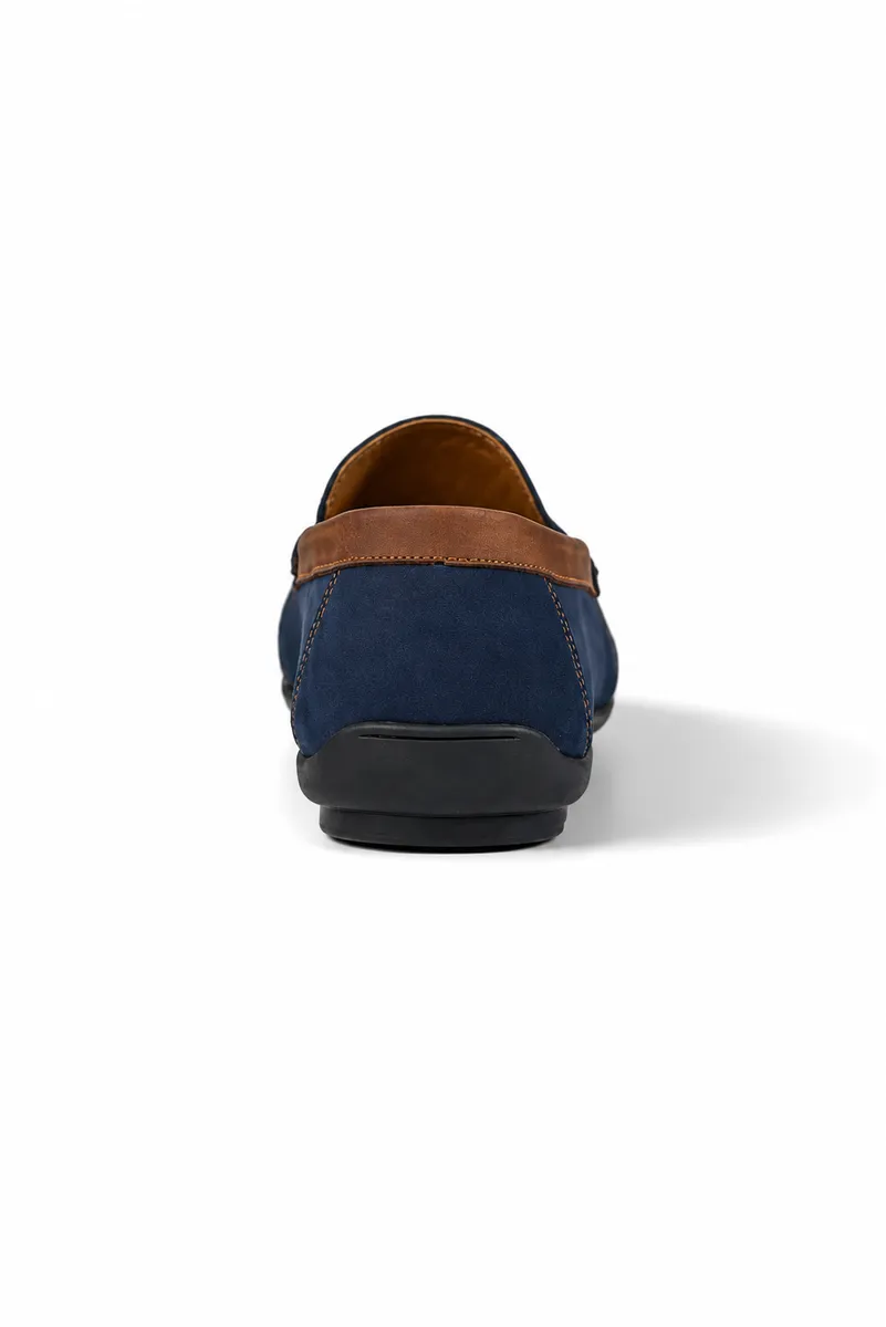 Men’s Navy Suede Casual Shoes – Elegant & Comfortable Modern Design