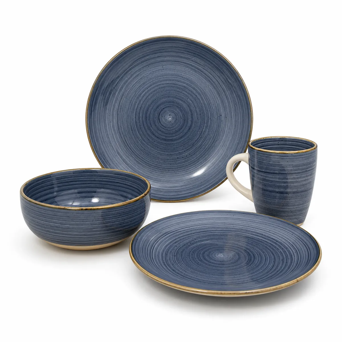 16-Piece Premium Porcelain Dinnerware Set – Modern Tabletop Service for 4