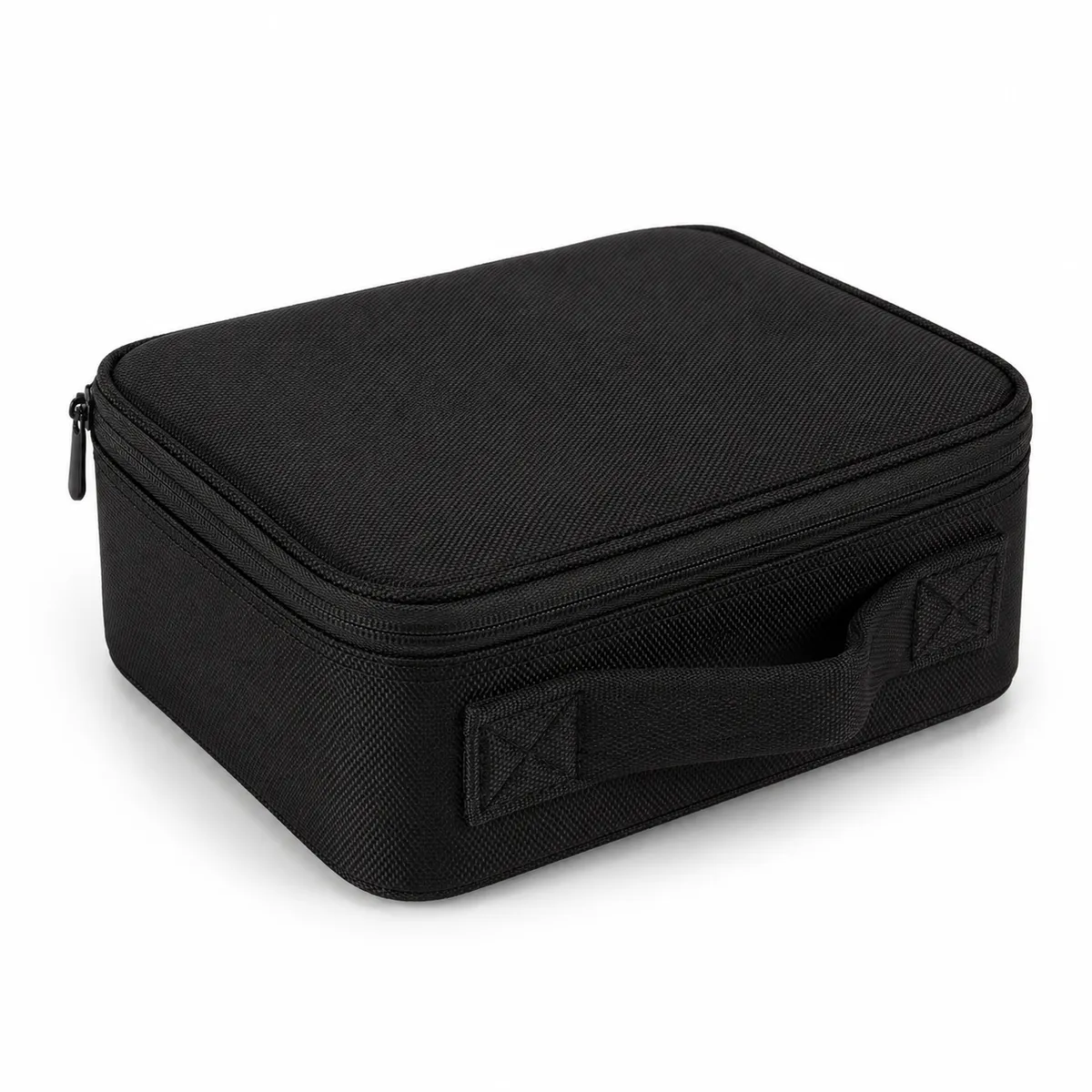 Makeup Organizer Case 25 × 23 × 9 cm – Portable Travel Cosmetic & Toiletry Bag with Adjustable Dividers