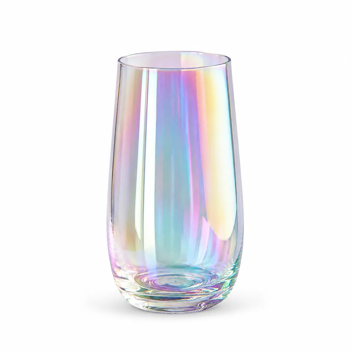 6-Piece Chic Blue Light Glass Tumbler Set 478ml – Light Blue Tinted Highball Drinkware