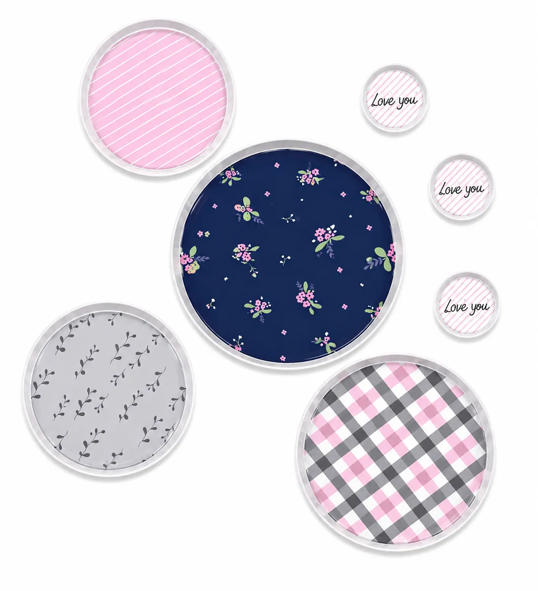 7-Piece Melamine Dinnerware Set – Durable Serving Trays & Tableware Collection