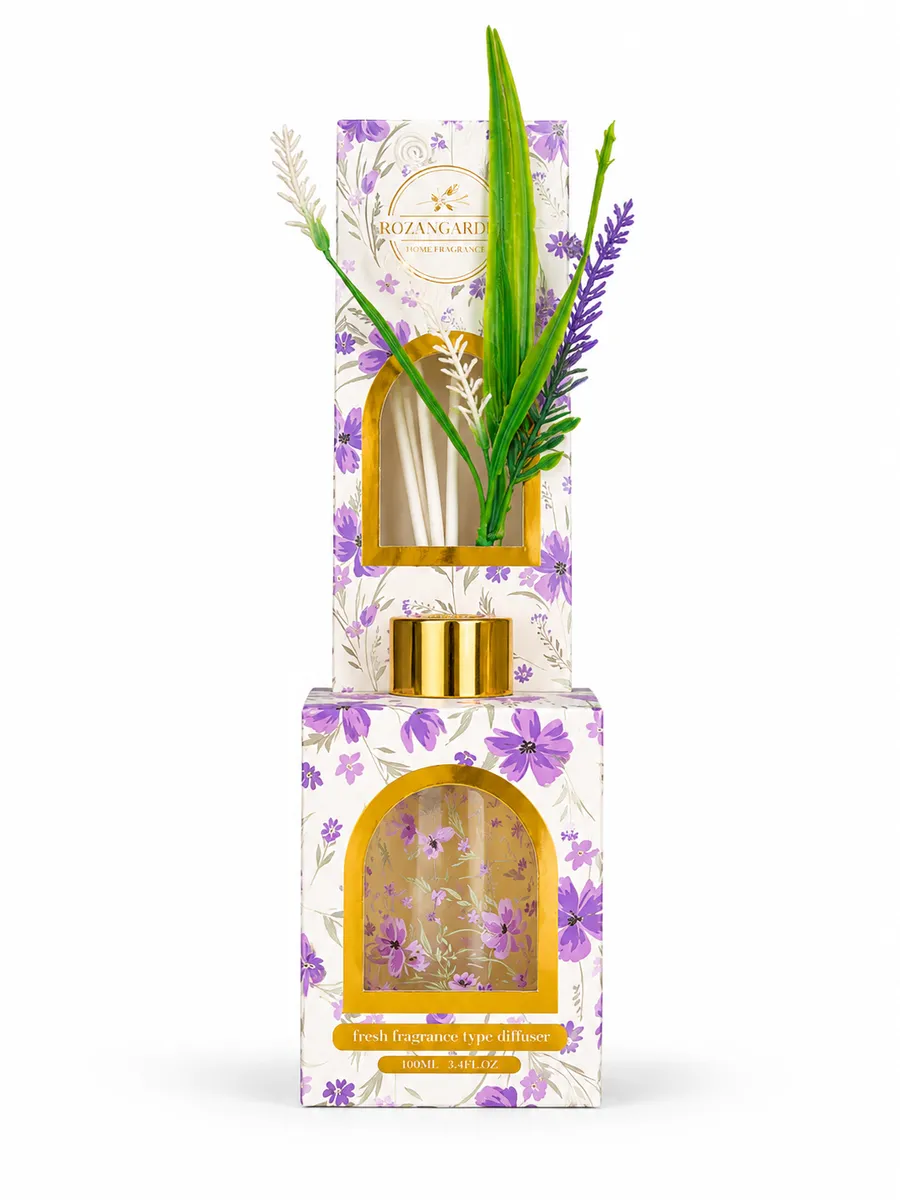 موزع عطر بأعواد للمنزل 100 مل - فواحة عطور ديكورية مستدامة (معطر جو)
