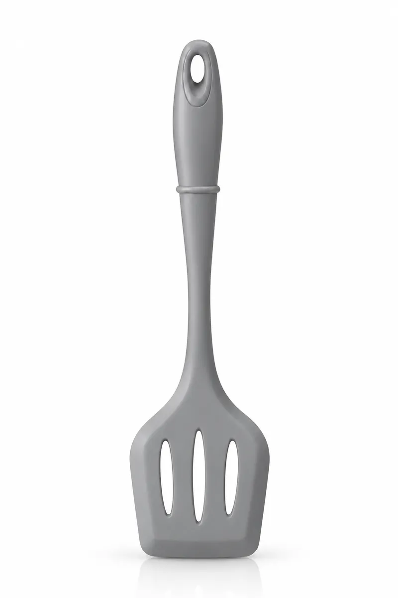 Heat-Resistant Silicone Slotted Turner Spatula – Non-Scratch Flipper for Eggs & Pancakes
