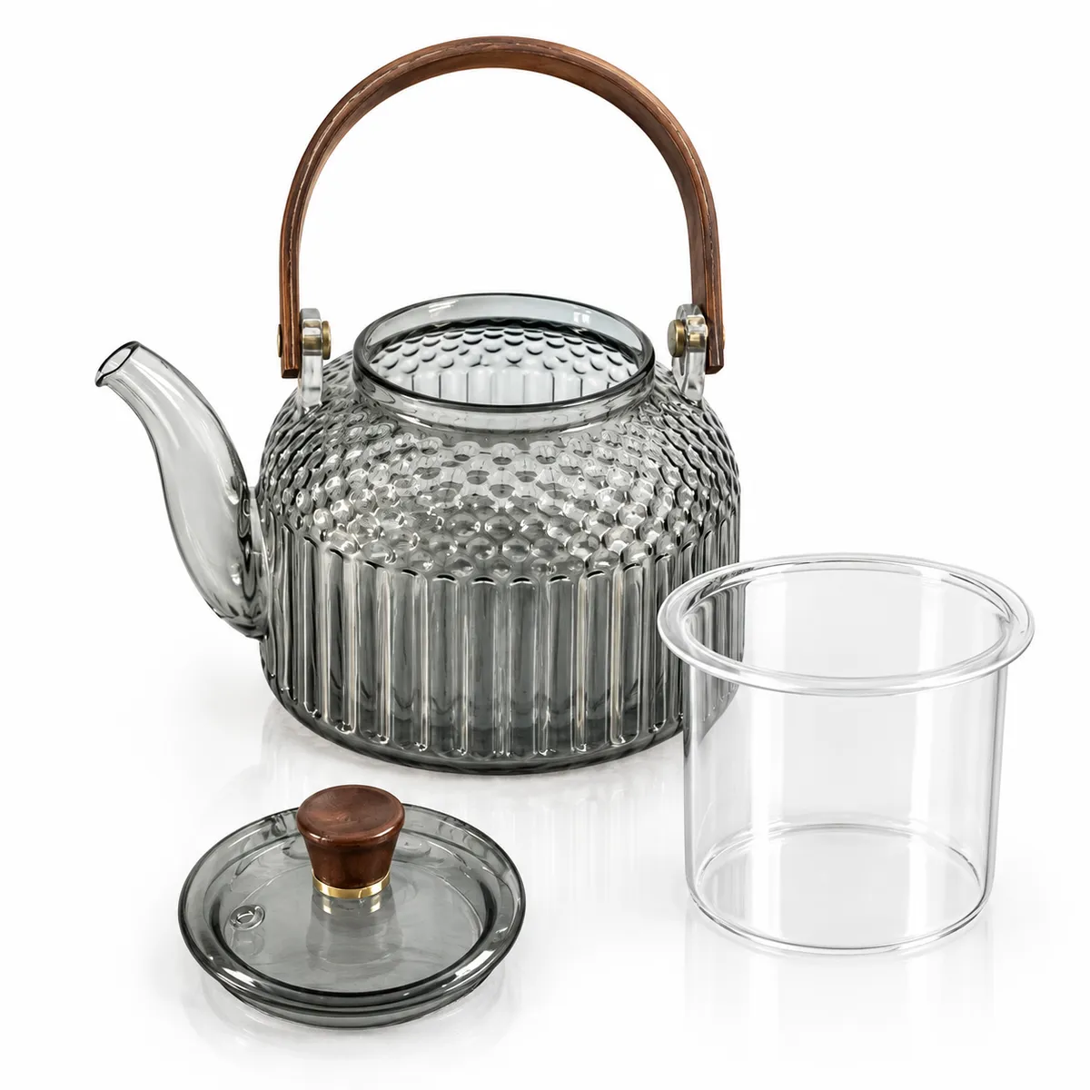 800ml Heat-Resistant Glass Teapot with Infuser – Herbal & Loose Leaf Tea Maker