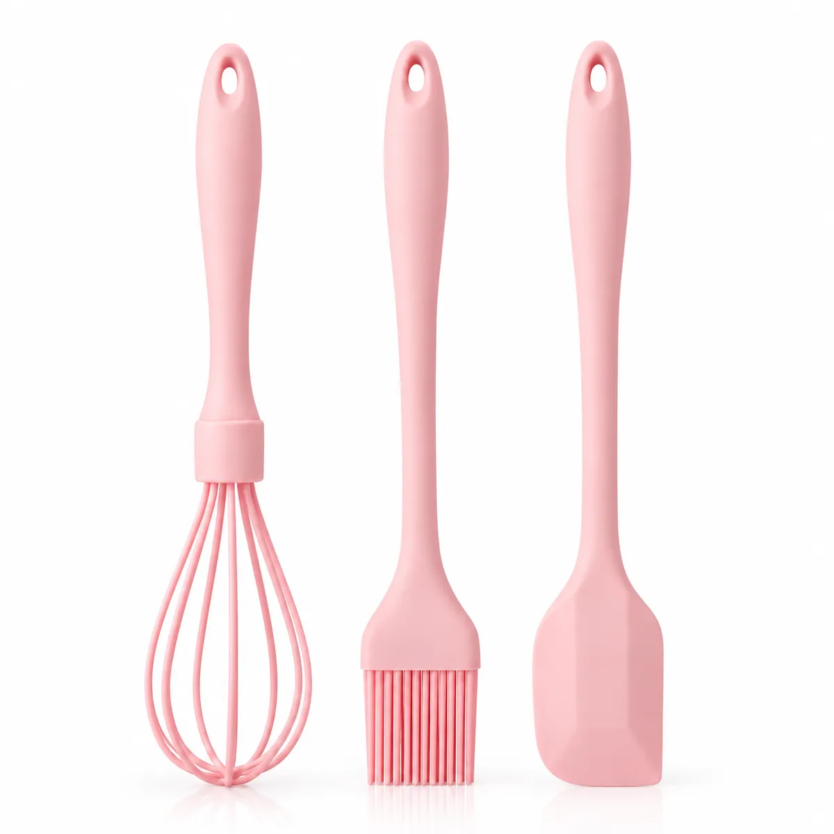 3-Piece Heat-Resistant Silicone Kitchen Utensil Set – Non-Scratch Essential Cooking Tools