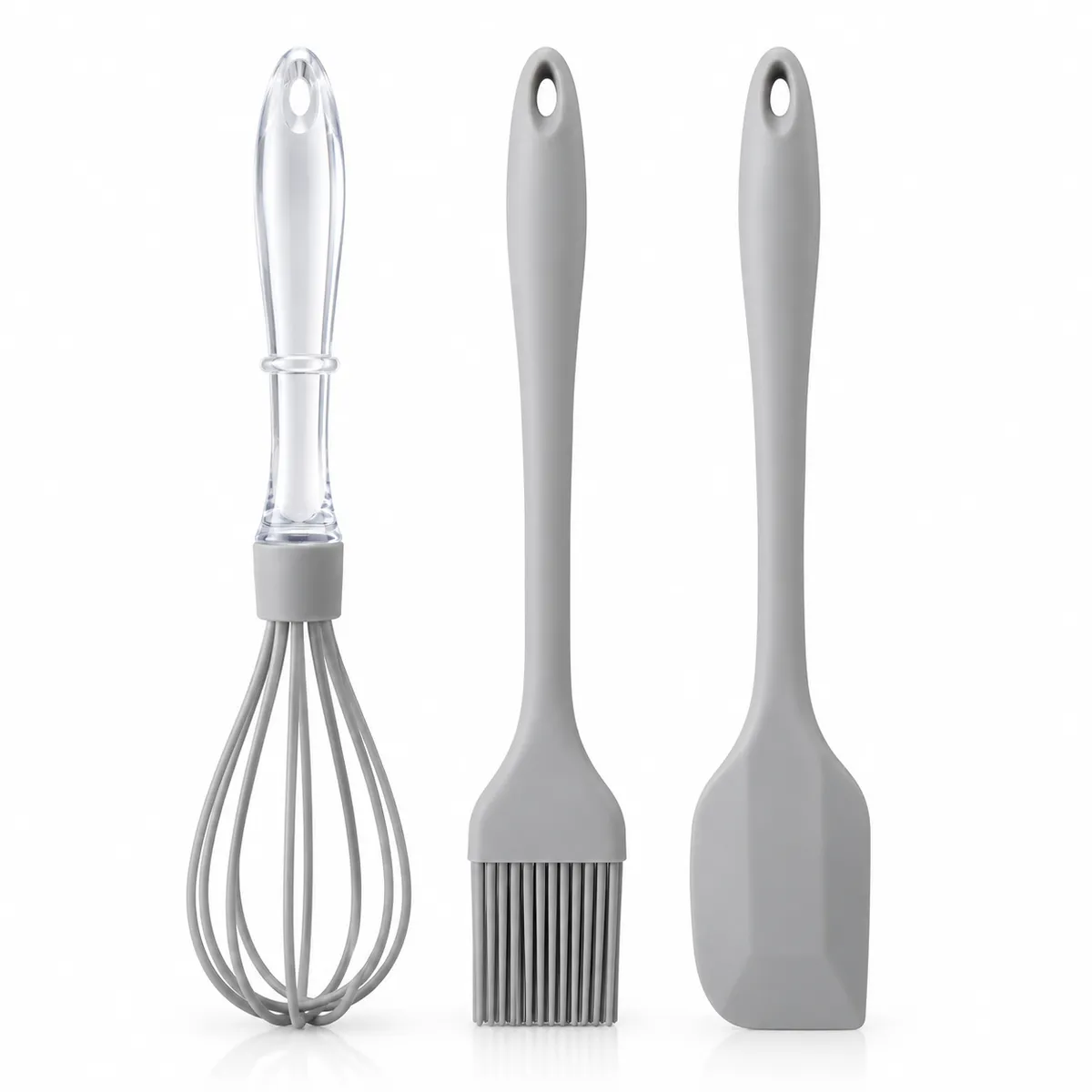 3-Piece Heat-Resistant Silicone Kitchen Utensil Set – Non-Scratch Essential Cooking Tools