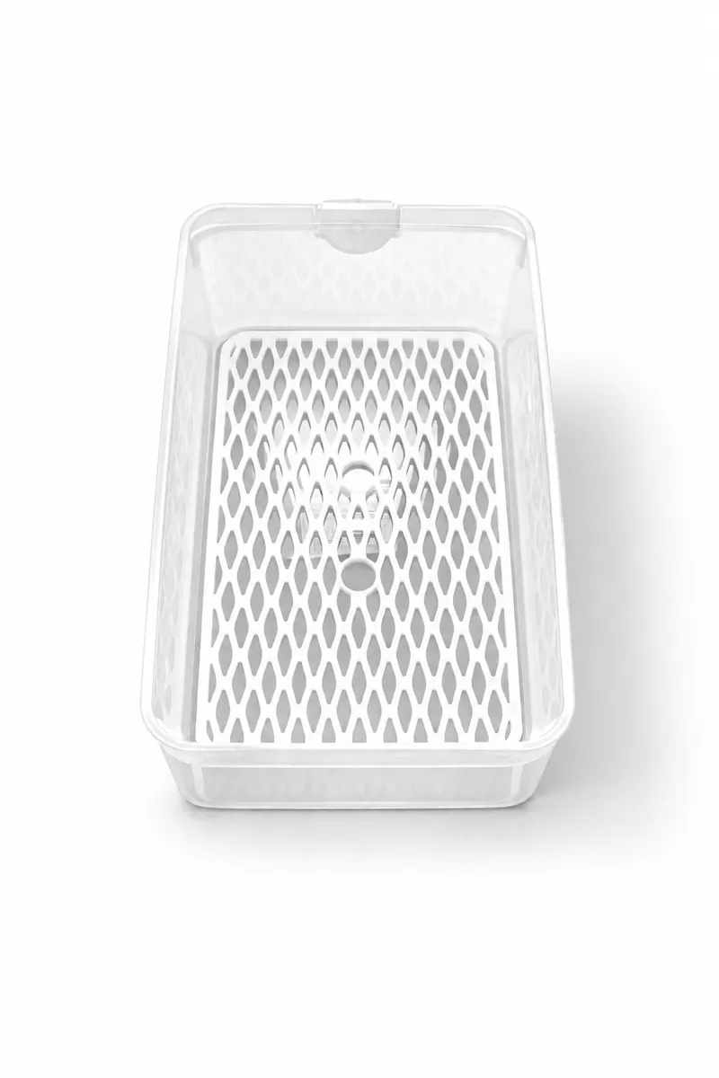علبة تخزين كبيرة للثلاجة شفافة – منظم جداري وعميق لحفظ الخضروات والطعام (BPA-Free)