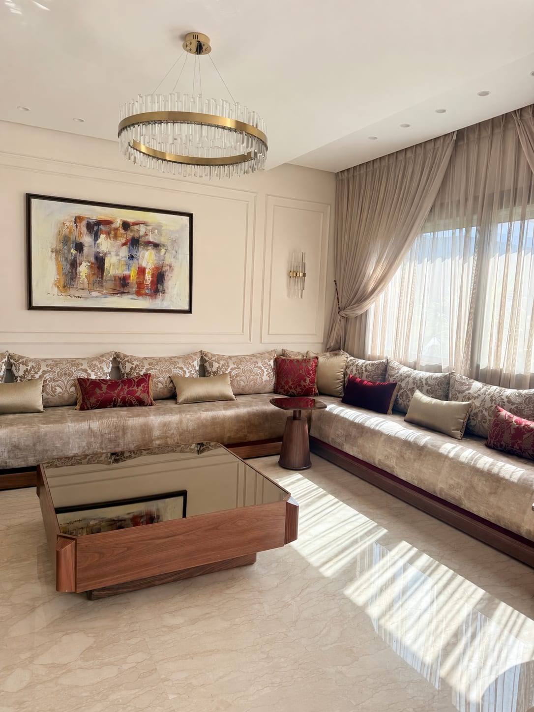 Salon marocain sur mesure par YASMINA HOME — réalisation 5