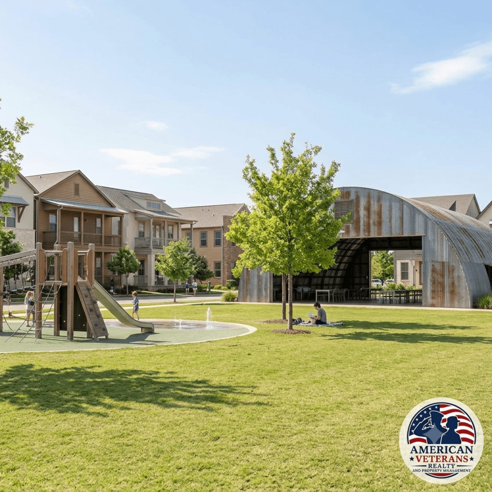 Multigenerational family touring an Austin home with a separate living suite