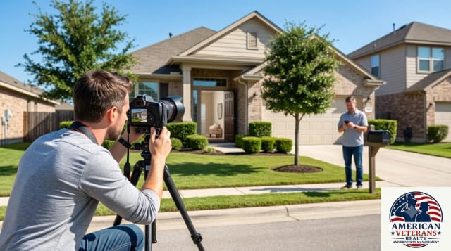Austin landlord reviewing a military clause lease provision with a service member tenant