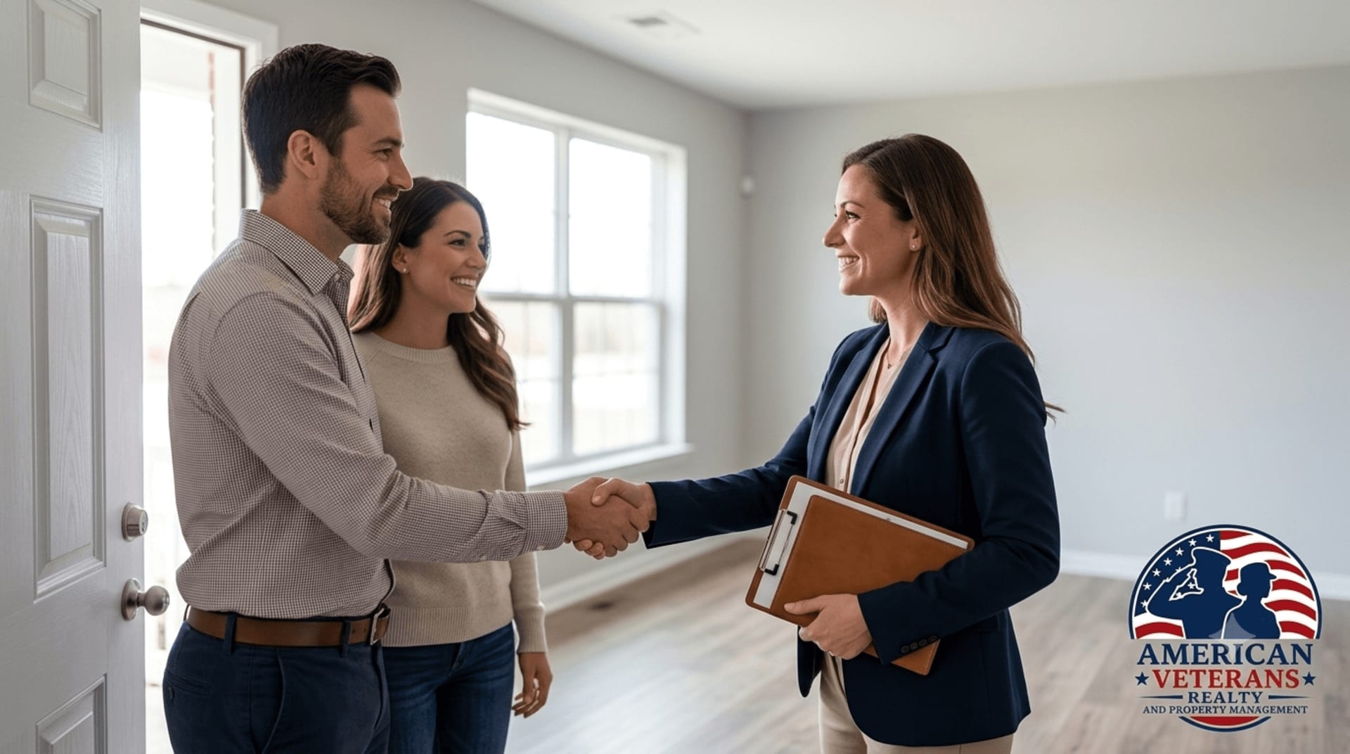 Landlord discussing property management fees and contract terms with a manager