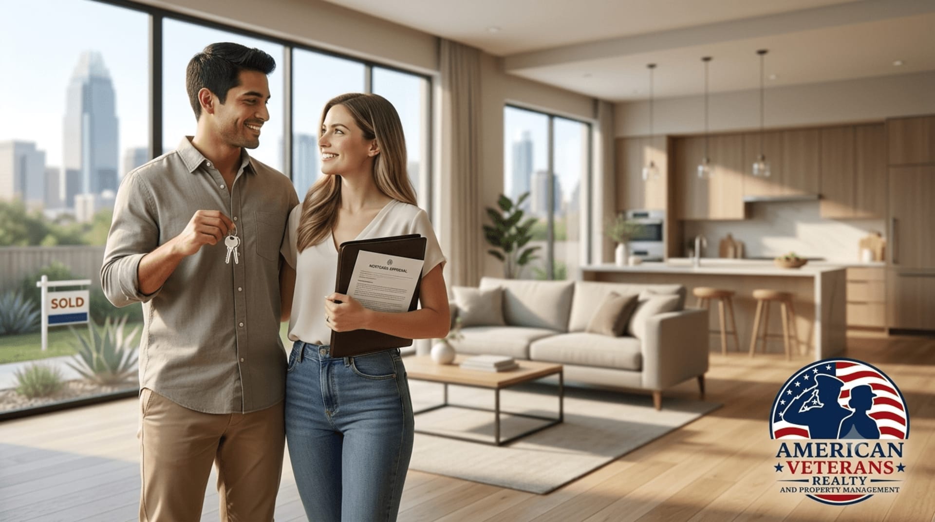 Austin homeowner reviewing a comparative market analysis to determine home value