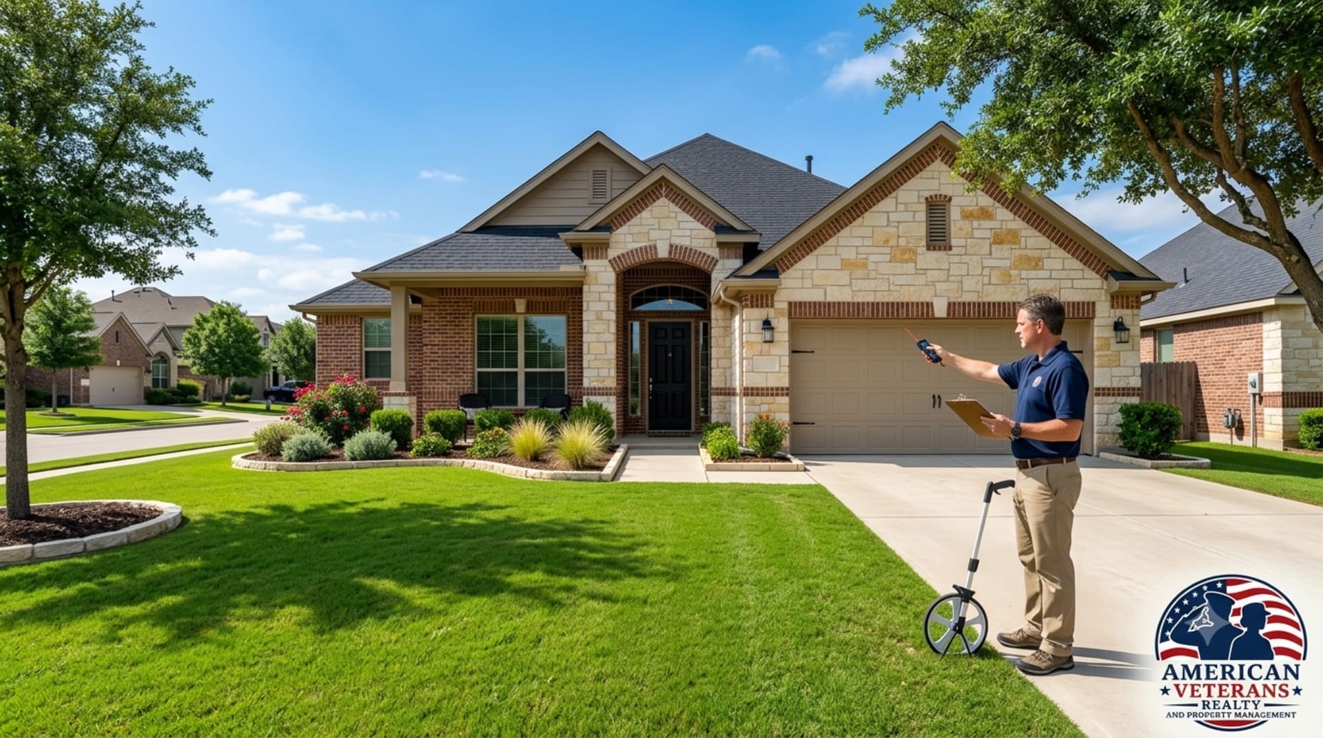 Healthcare worker reviewing housing options near Temple, TX's medical district