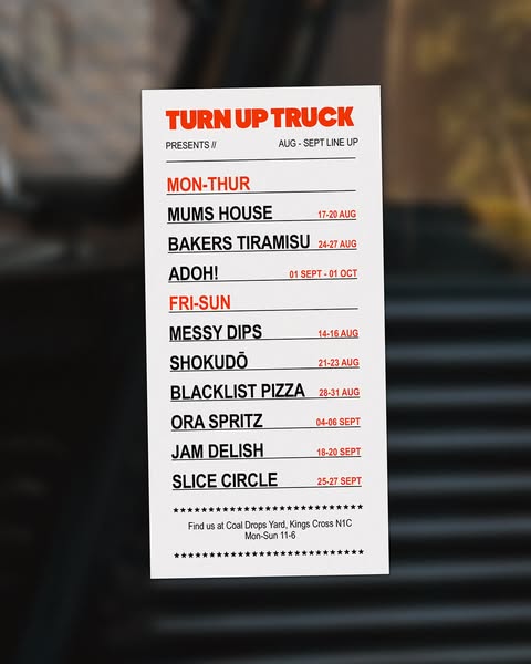 Turn Up Truck X Ora Spritz