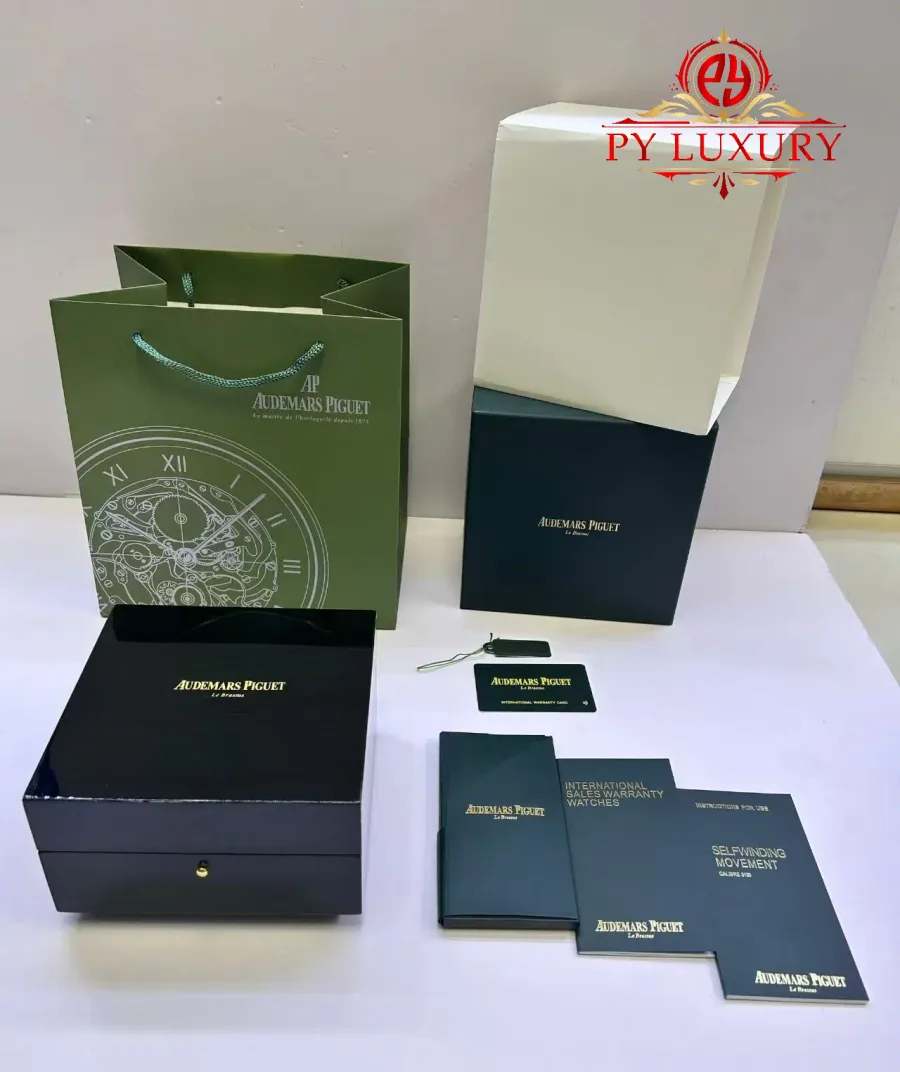 Audemars Piguet Box and Papers Replica Super Clone Watch - Angle 2 - Jack Watches USA