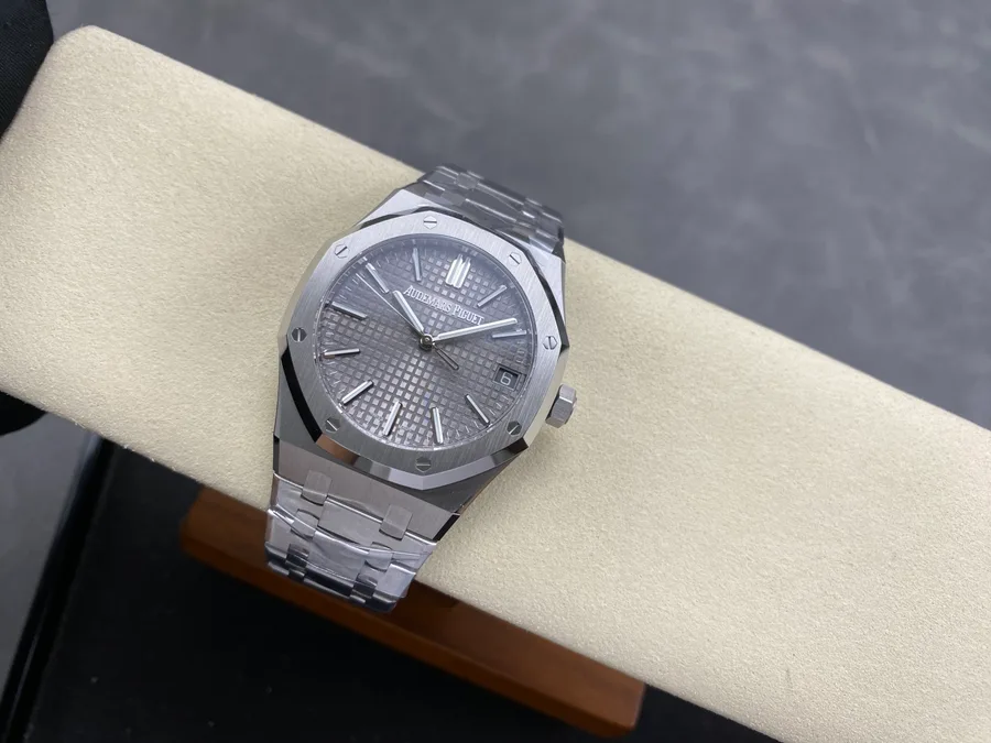 Audemars Piguet Royal Oak 15510ST Grey Dial TOP Factory 41mm Super Clone Watch - Angle 2 - Jack Watches USA
