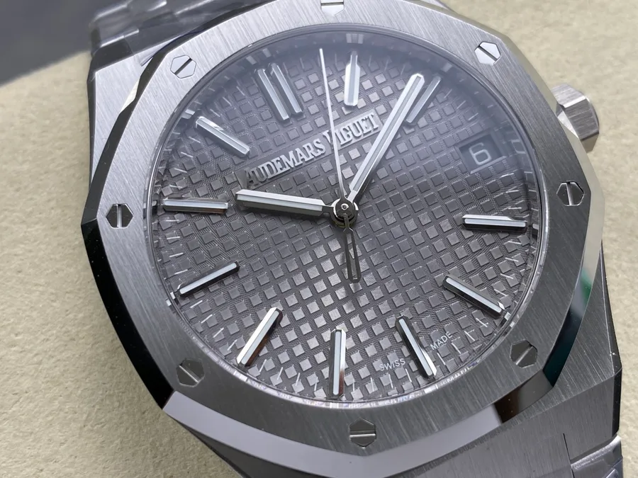 Audemars Piguet Royal Oak 15510ST Grey Dial TOP Factory 41mm Super Clone Watch - Angle 3 - Jack Watches USA