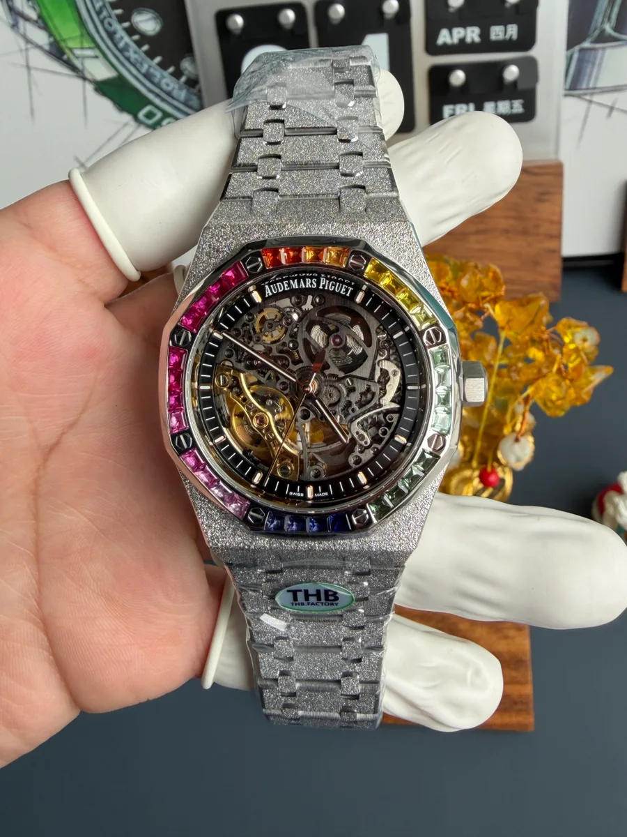 Audemars Piguet Royal Oak Frosted White Gold Openworked 15412BC Skeleton Dial THB 41mm