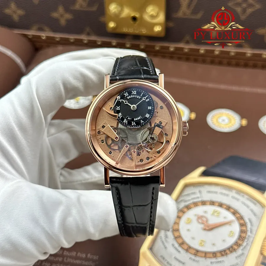 Breguet Tradition Power Reserve 7057BR/R9/9W6 Rose Gold Black Dial 40mm