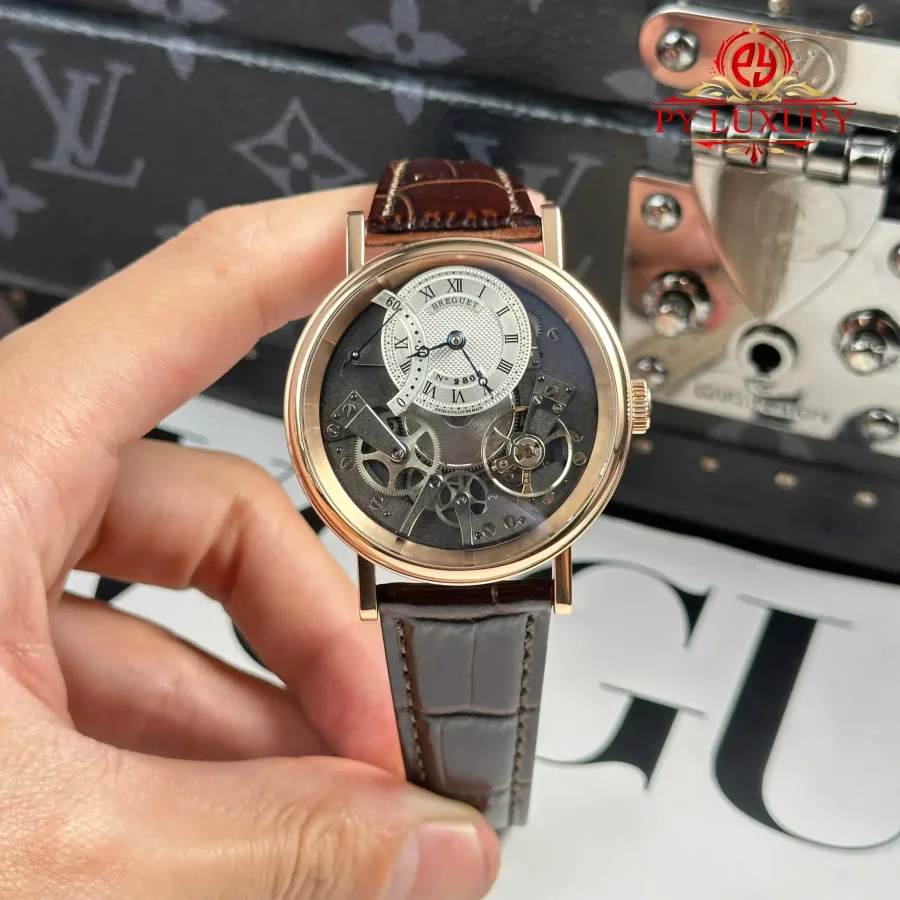 Breguet Tradition Retrograde Seconds 7097BR/G1/9WU Rose Gold Leather Strap 40mm