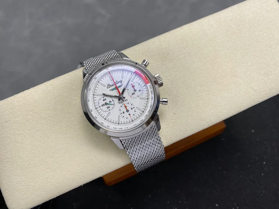 Breitling Top Time B01 Ford Thunderbird AB01766A1A1A1 White Dial BLS 41mm