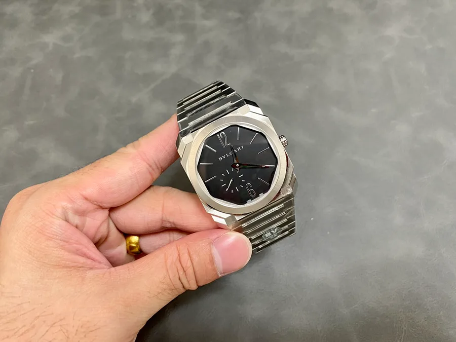 Bulgari Octo Finissimo Extra Thin 103297 Steel Black Dial BVF 40mm