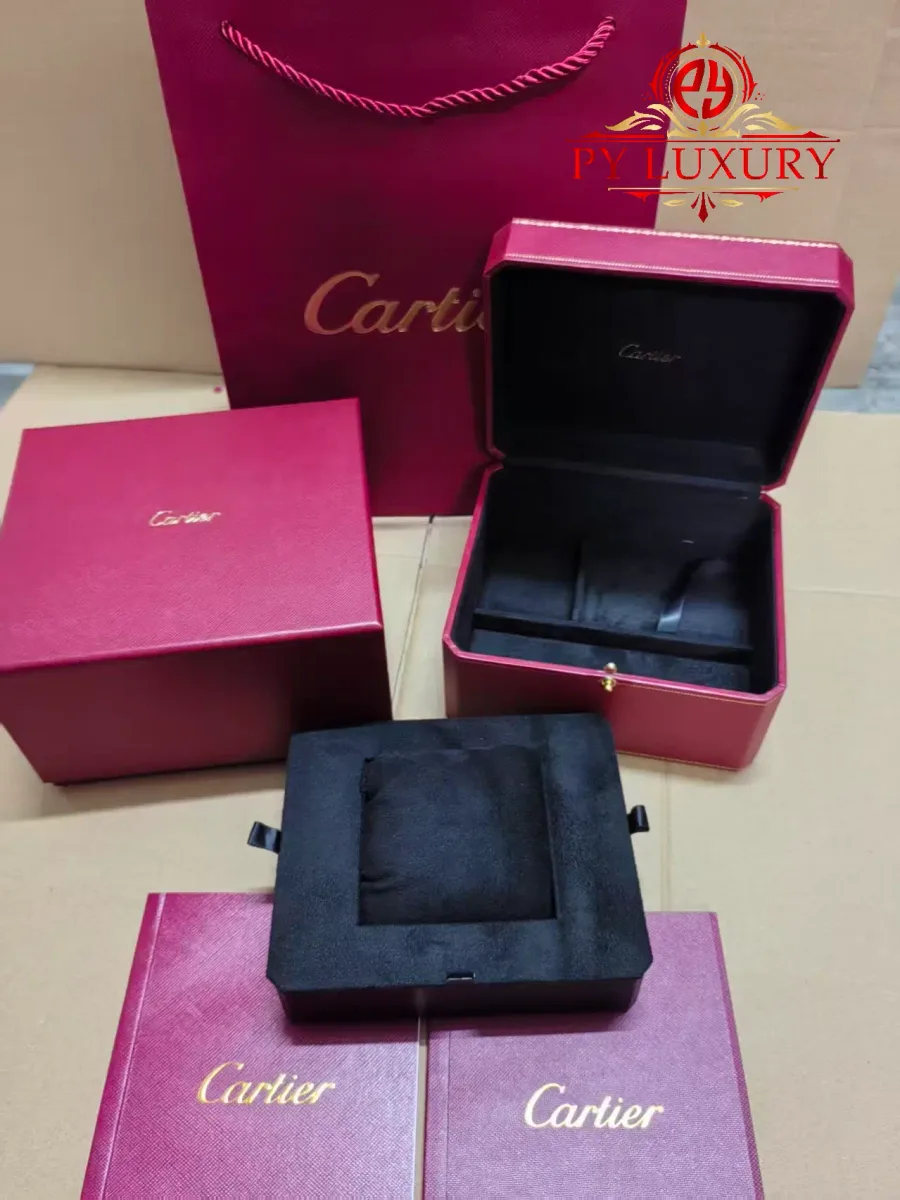 Cartier Box and Papers Replica Super Clone Watch - Angle 3 - Jack Watches USA