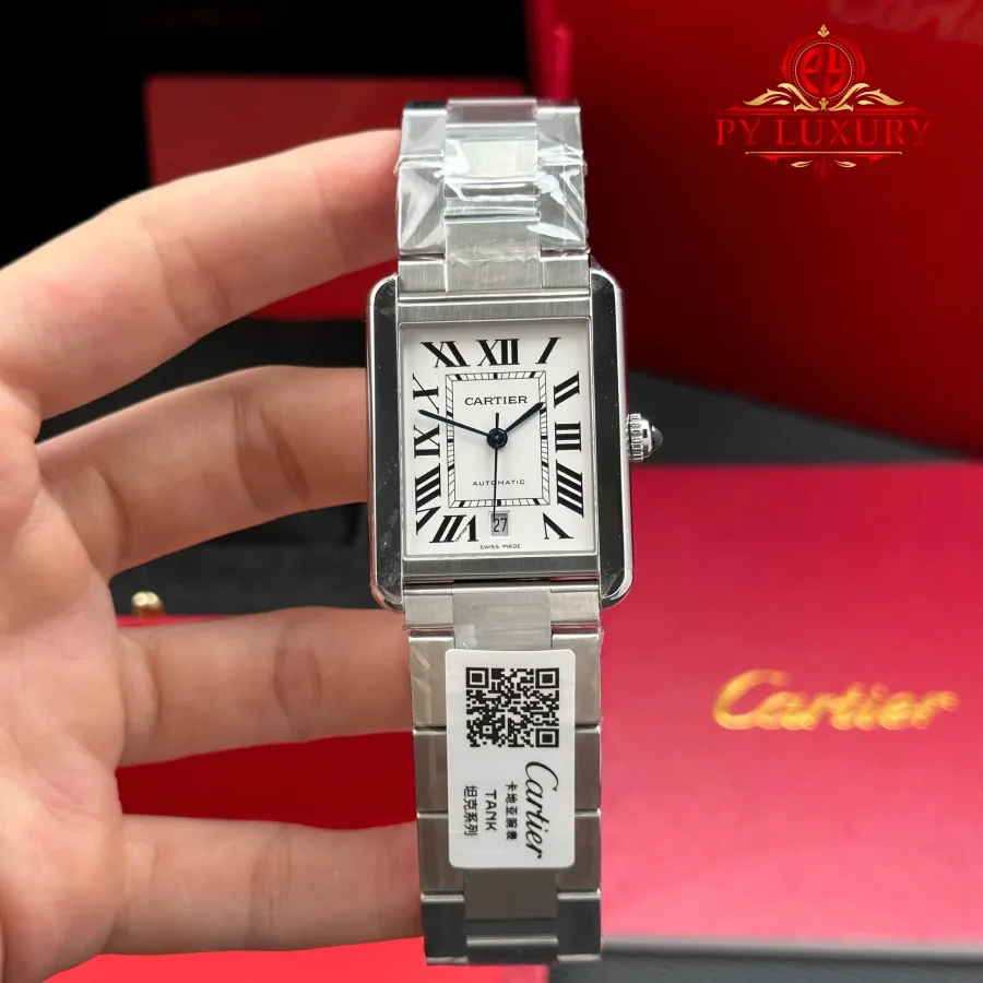 Cartier Tank Solo Extra-Large W5200028 Silver Dial Steel Bracelet AF 31mm x 41mm