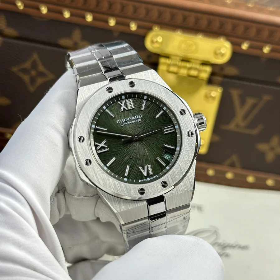 Chopard Alpine Eagle Large 298600-3014 Pine Green Dial Best Copy GH Factory 41mm Super Clone Watch - Angle 2 - Jack Watches USA