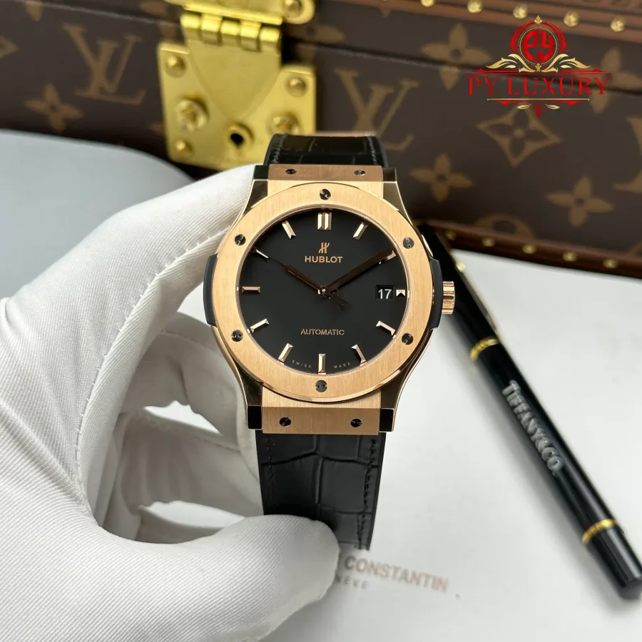 Hublot Classic Fusion King Gold Black Dial 45mm JJZ Factory