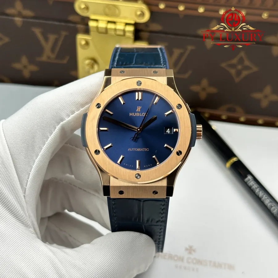 Hublot Classic Fusion King Gold Navy Blue Dial 45mm JJZ Factory