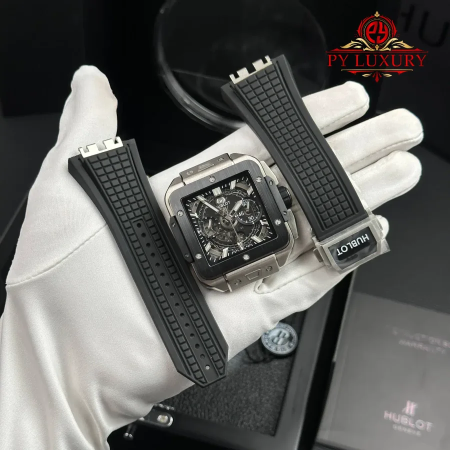 Hublot Square Bang Unico Titanium Ceramic Best Quality Replica 42mm Super Clone Watch - Angle 2 - Jack Watches USA