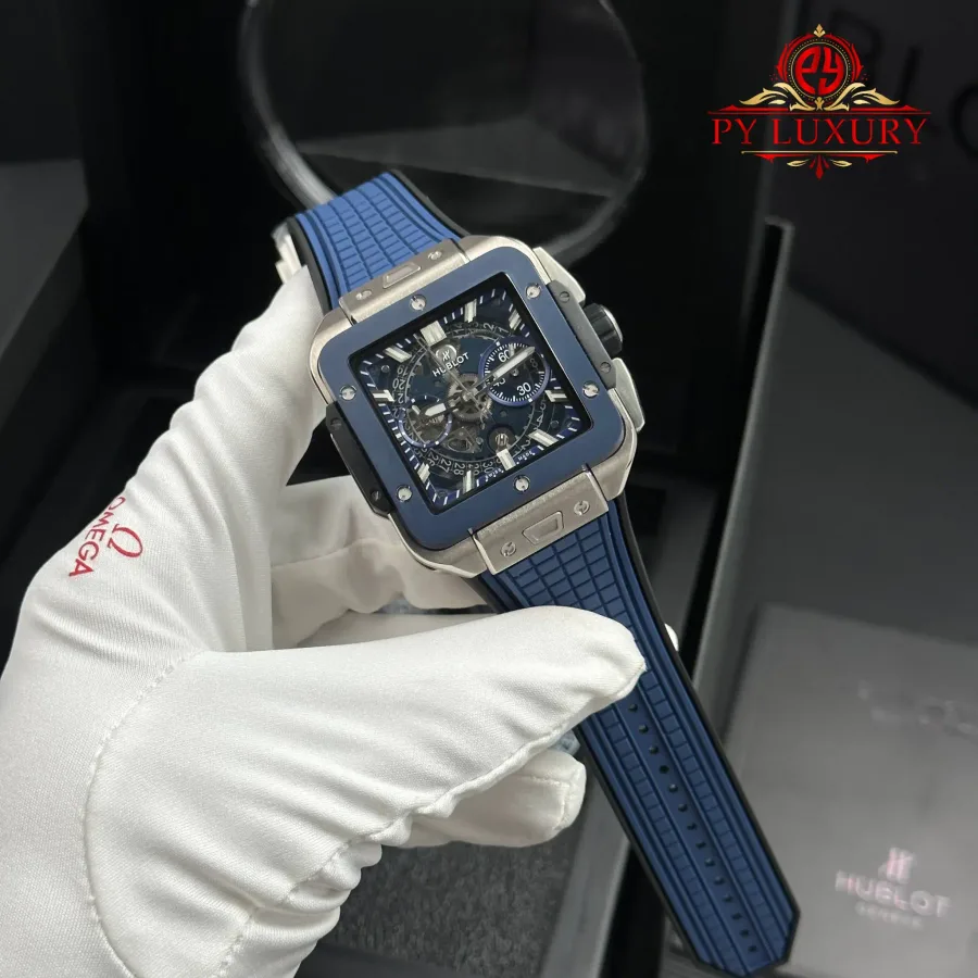 Hublot Square Bang Unico Titanium Ceramic Blue 42mm