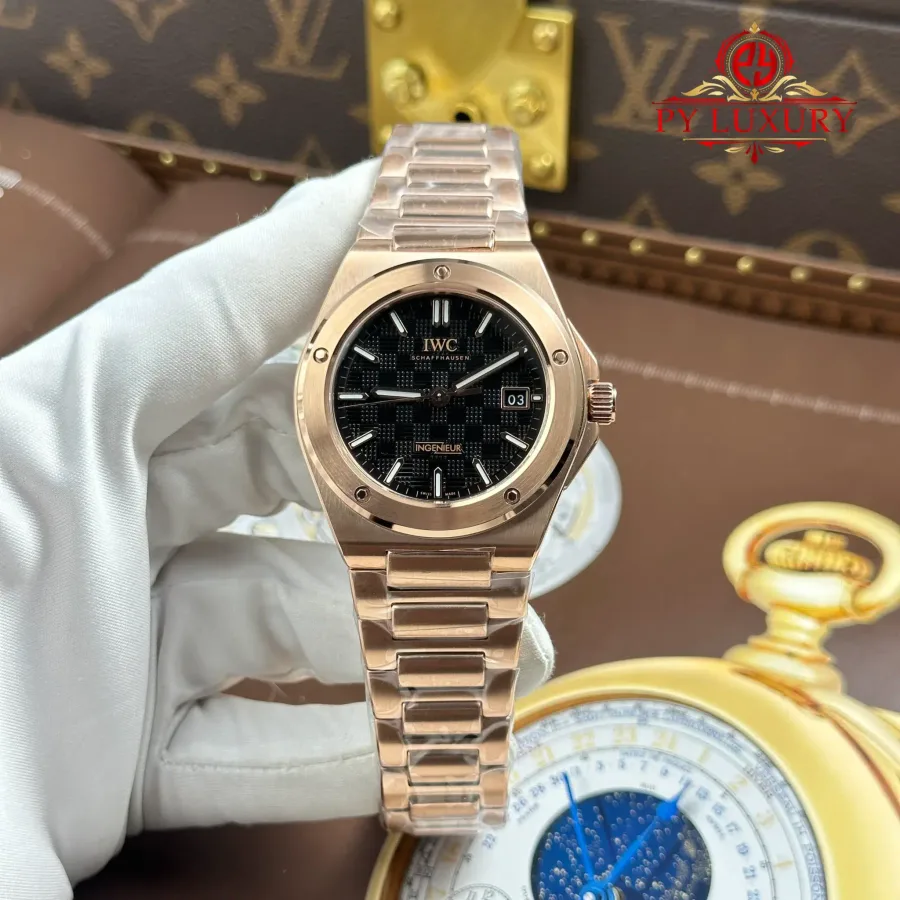 IWC Ingenieur IW328702 Rose Gold Black Dial GH Factory 40mm