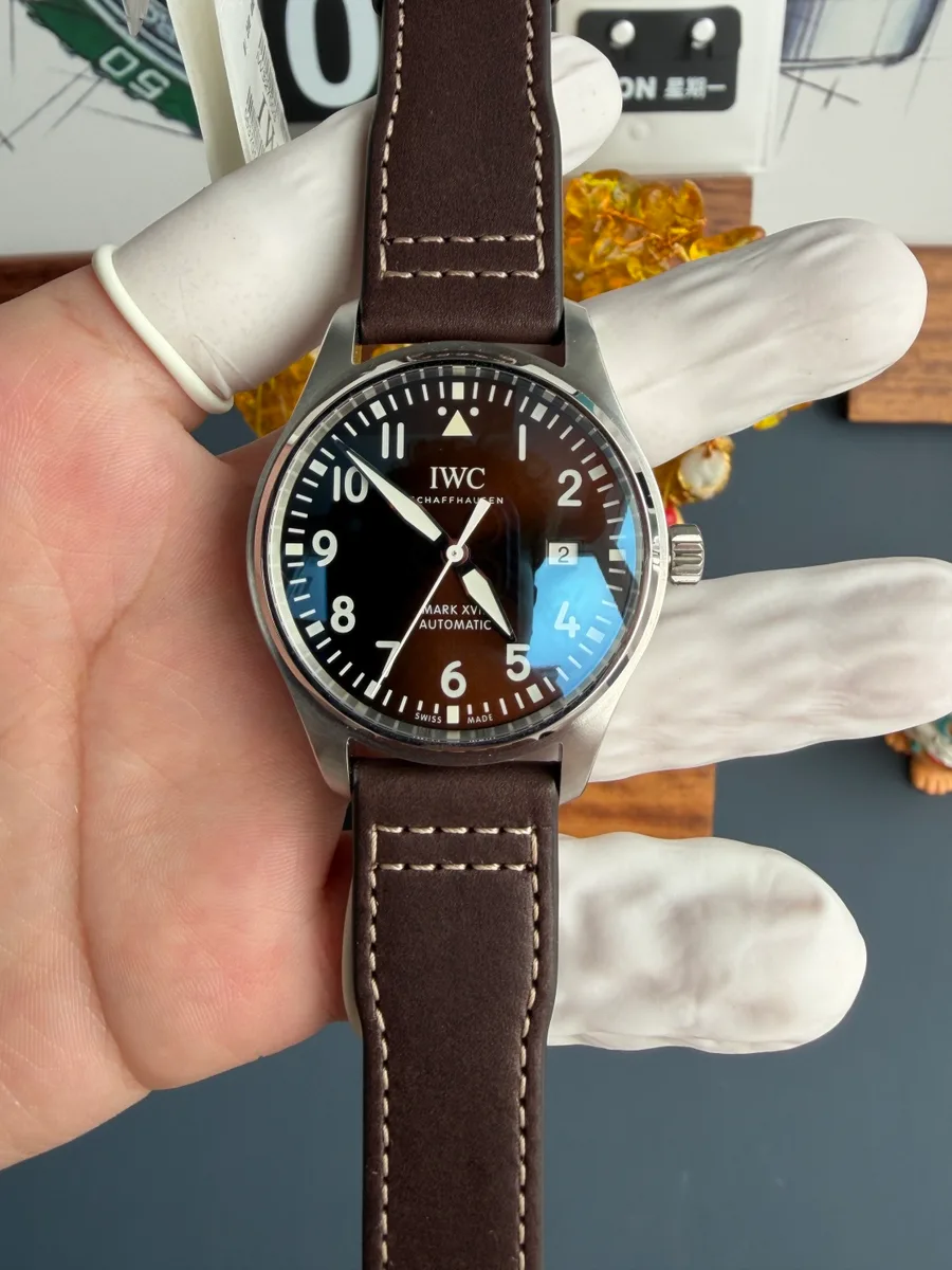 IWC Pilot Mark XVIII Edition IW327003 Brown Dial Leather Strap 40mm